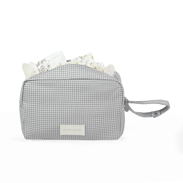 Pasito a Pasito Necessaire - Little Bloom Vichy Gris