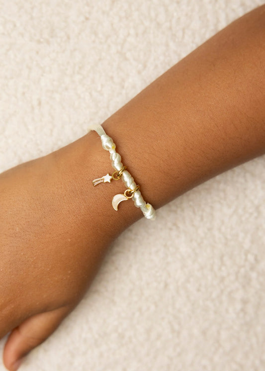 Pulseira Ajustável Infantil Vanilla para Charms | Mrs Ertha