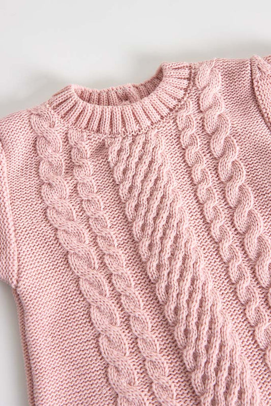 Babygrow s/ Pé Malha Trança