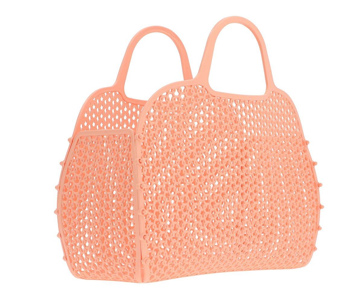 Mala de Praia Vintage Retro Blush Apricot