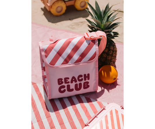 Bolsa de Lanche Térmica Monnëka Stripes Bloom & Blush