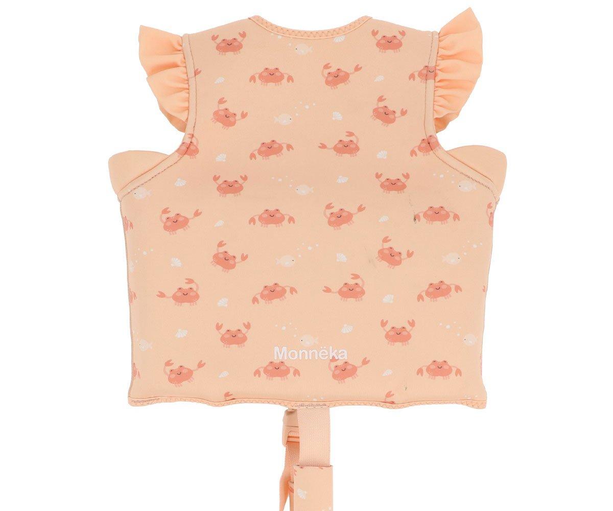 Colete Flutuador com Folhos Crab Coral