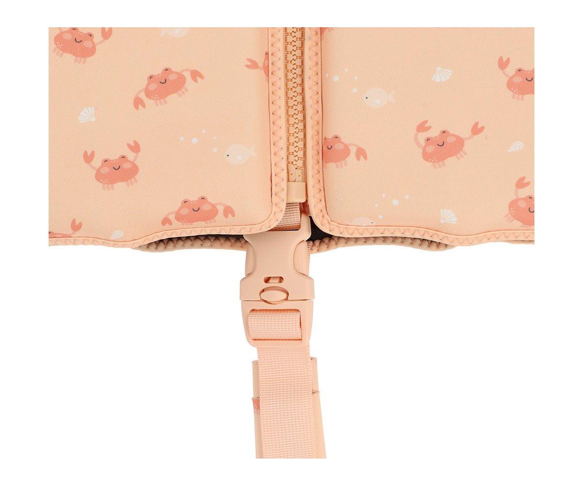 Colete Flutuador com Folhos Crab Coral