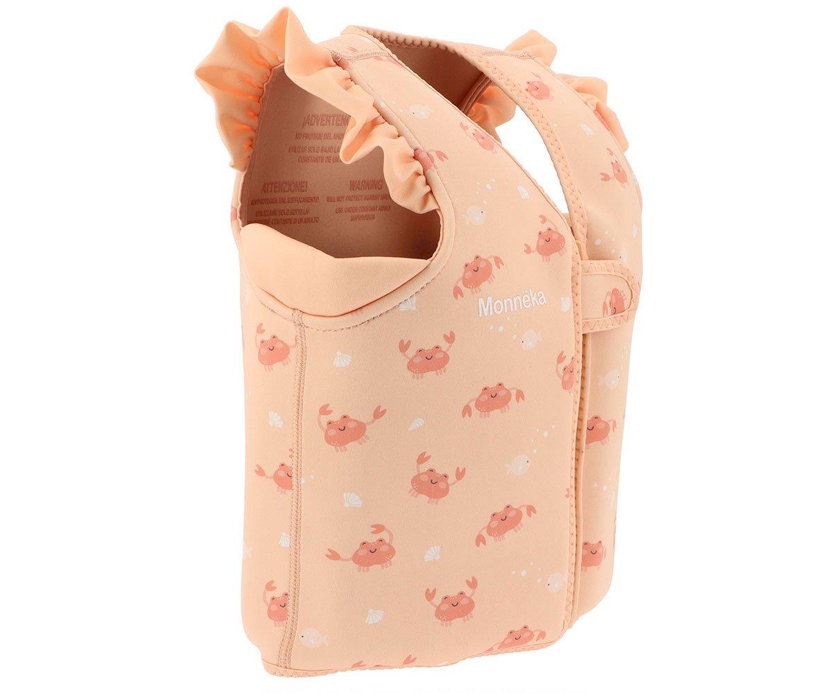 Colete Flutuador com Folhos Crab Coral
