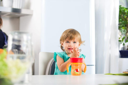 Copo de Refeição 360º 12m+ - Laranja - Loja Papás & Bebés