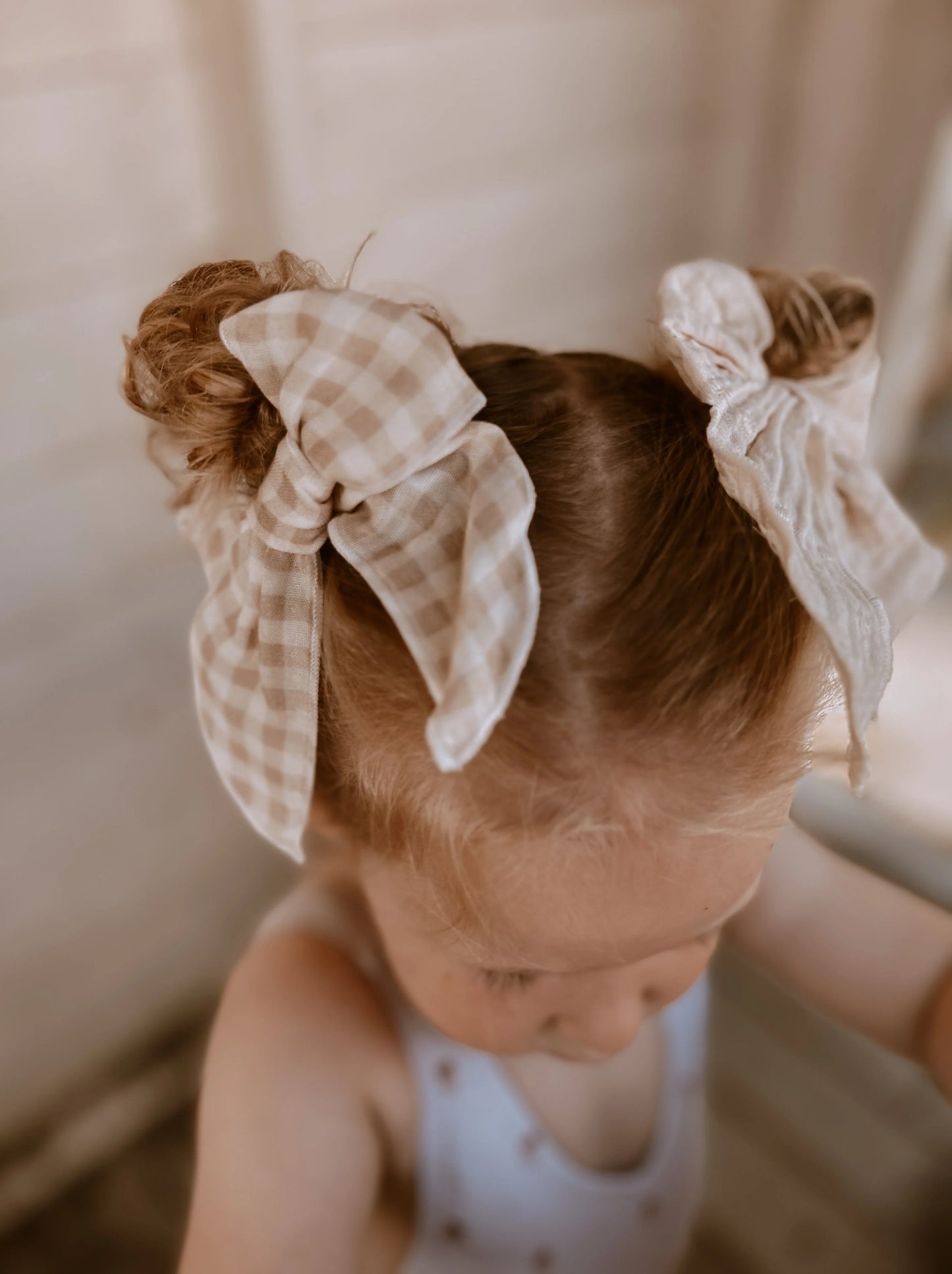 Fable Bow Clip - Soft Squares