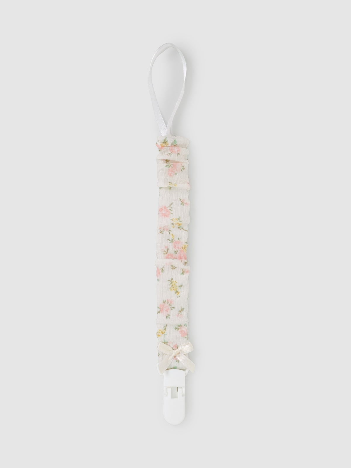 Mighty Love - Suporte de Chupeta em Algodão com Estampado Floral Olívia