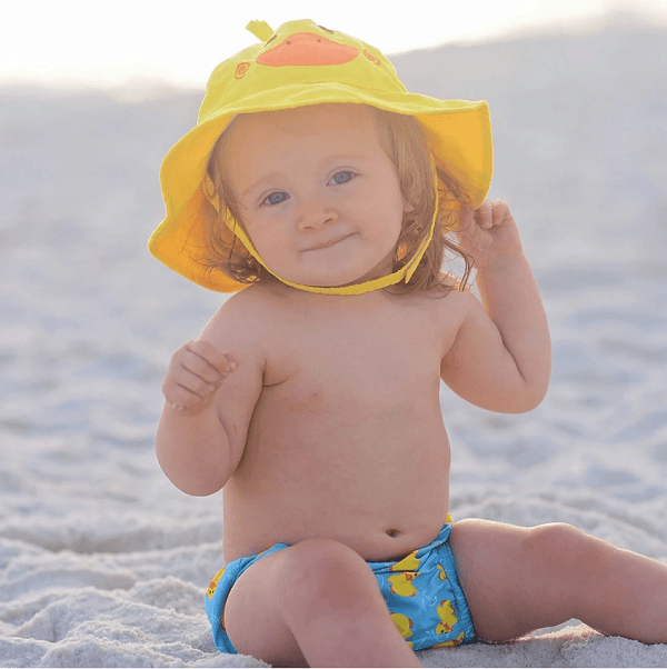 Conjunto De Fralda E Chapéu UPF 50 - Pato - Loja Papás & Bebés