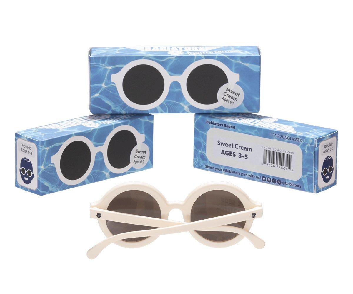 Óculos de Sol Flexíveis 0/24M - Round Sweet Cream - Loja Papás & Bebés