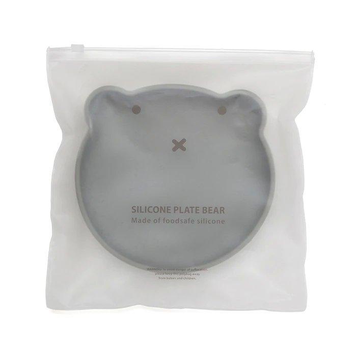 Prato com ventosa - Urso Pewter Green - Loja Papás & Bebés