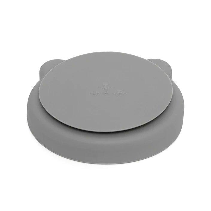 Prato com ventosa - Urso Pewter Green - Loja Papás & Bebés