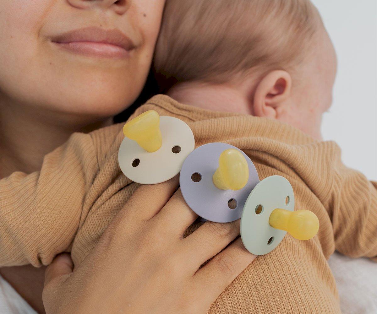 BIBS Colour Simétrica Fossil Grey/Mauve