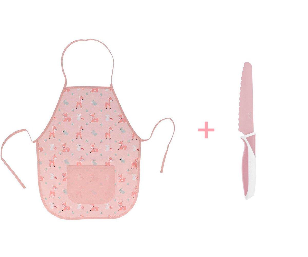 Avental Infantil Sweet Deer + Faca Blush
