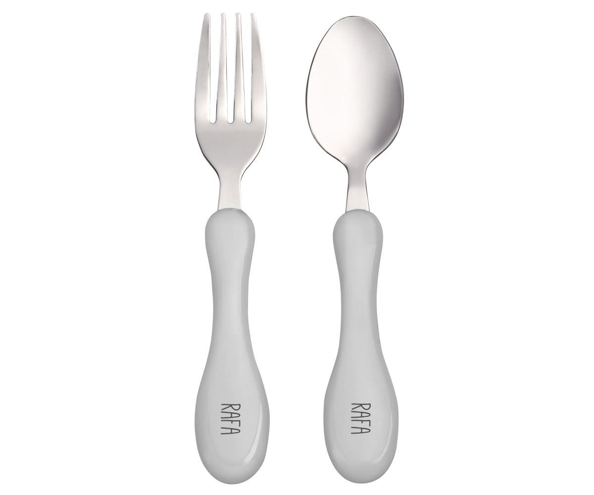 Pack de 2 Talheres Personalizável Cinza