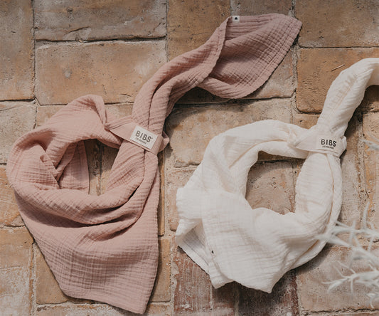 2 Musselinas Bibs Ivory – Algodão Orgânico Ultra Macio (70x70 cm)