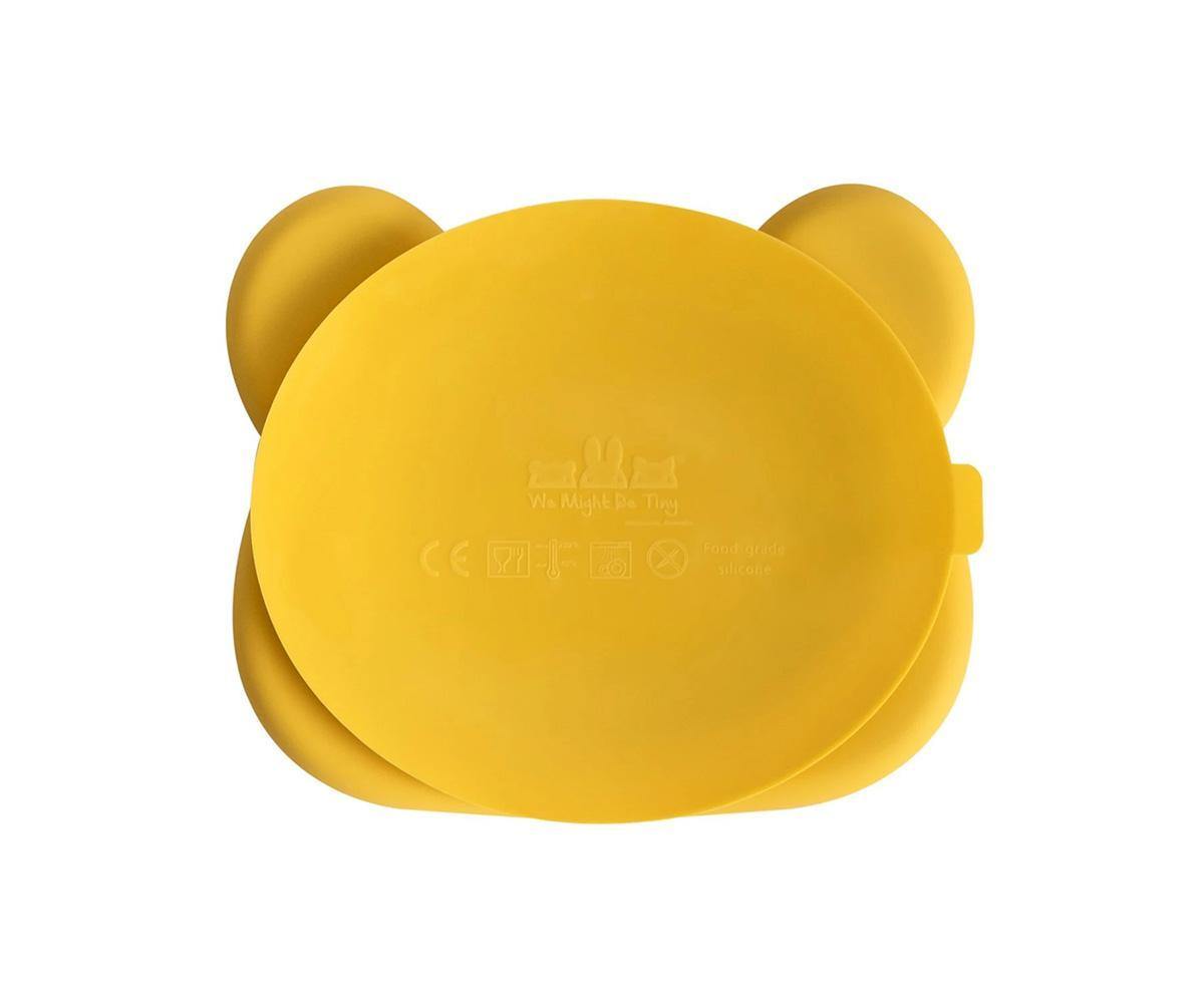 Prato Silicone c/ Ventosa - Amarelo - Loja Papás & Bebés