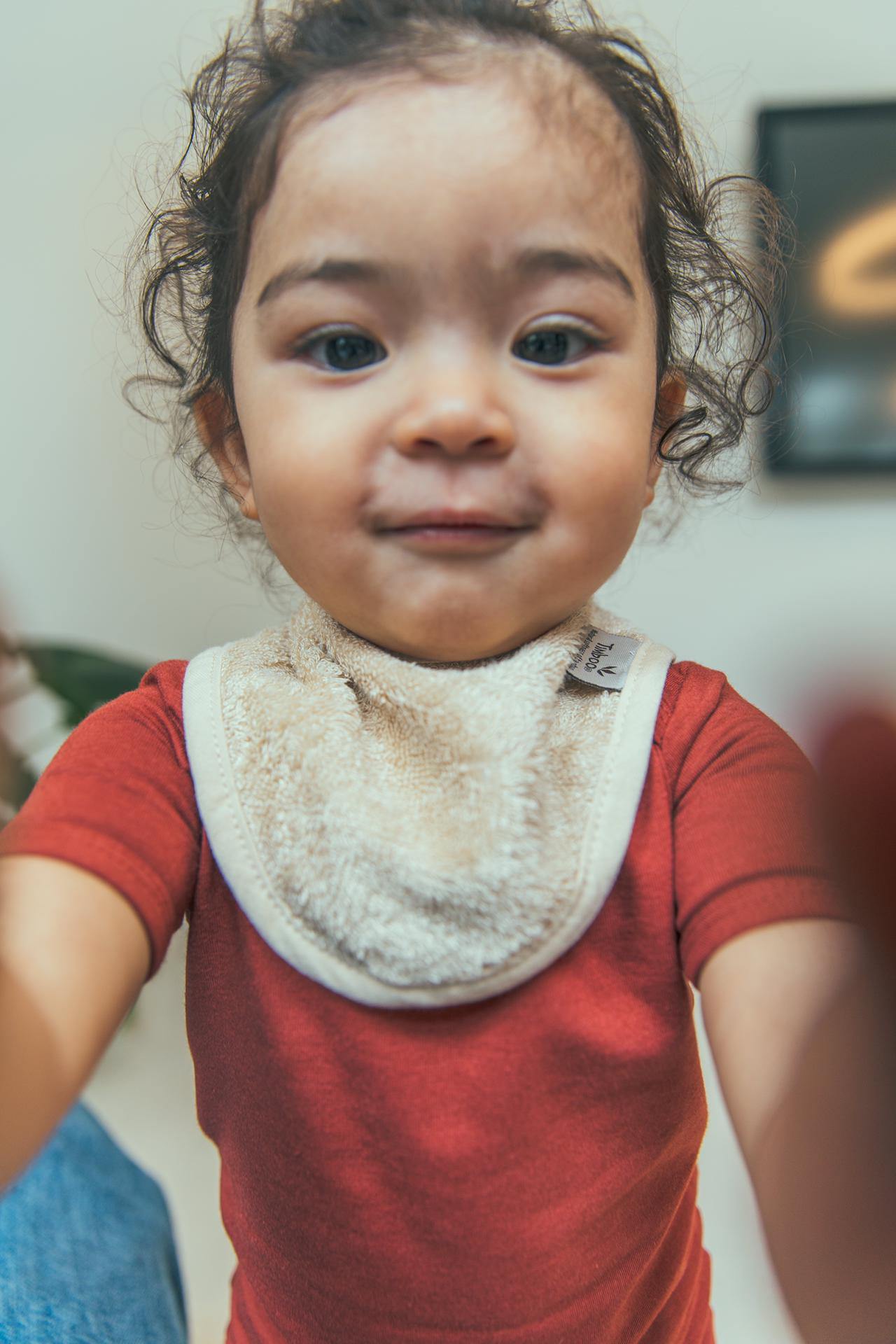 Bandana de Fibra de Bambu Orgânica - Frosted Almond - Loja Papás & Bebés