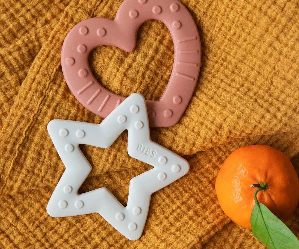 Mordedor Baby Bitie Estrela Blush - Loja Papás & Bebés