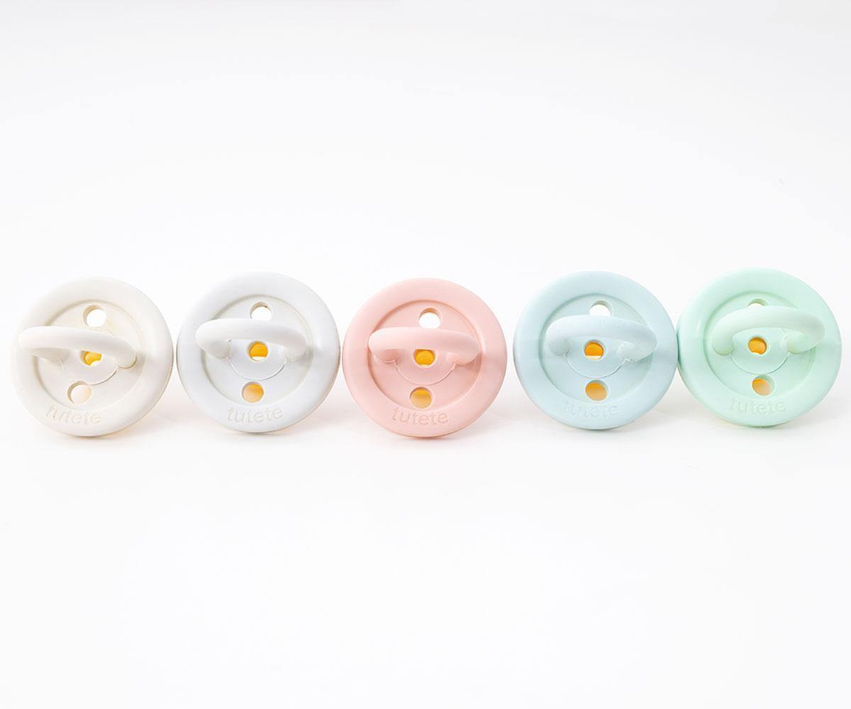 Pack de 2 Chupetas de Borracha Natural Blush/Hueso - Loja Papás & Bebés