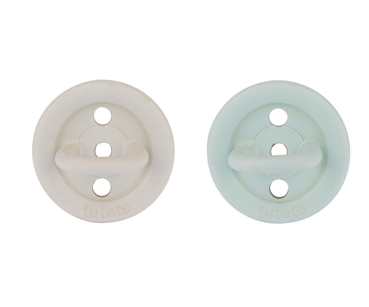 Pack de 2 Chupetas de Borracha Natural Azul/Gris - Loja Papás & Bebés
