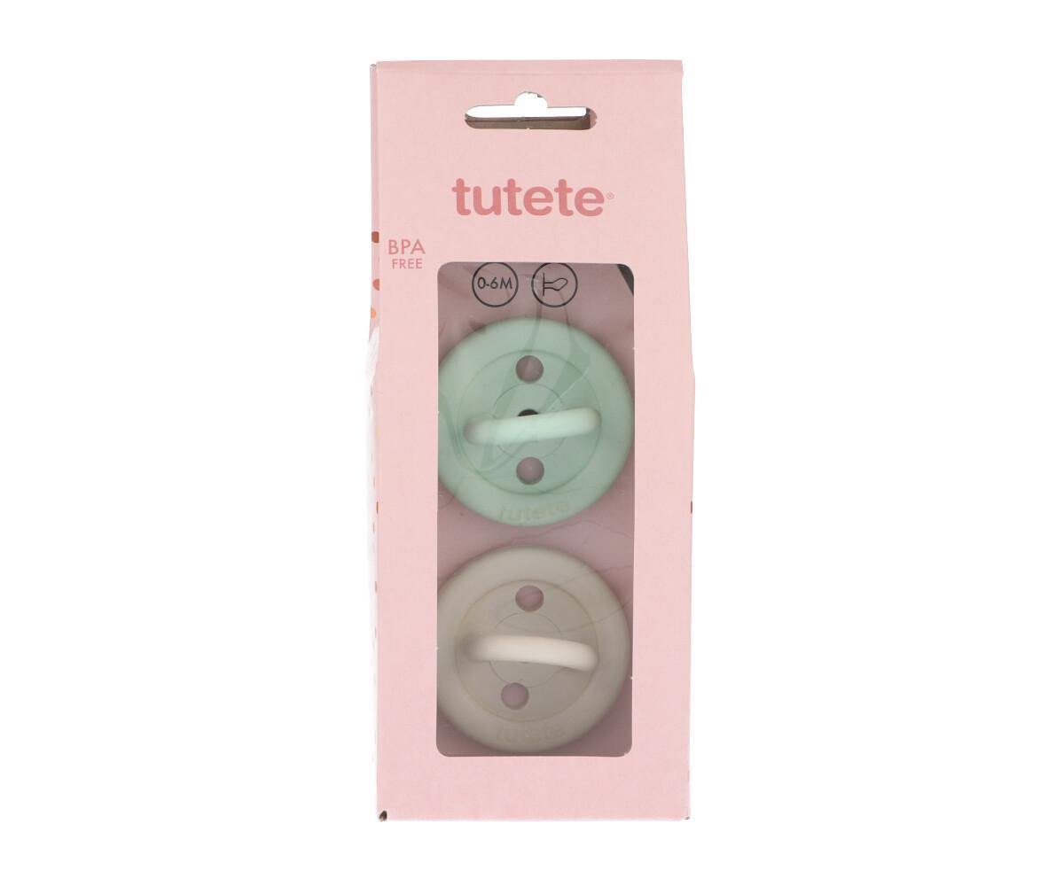 Pack de 2 Chupetas de Borracha Natural Menta/Hueso - Loja Papás & Bebés