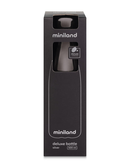 Garrafa Isotérmica Deluxe 500ml - Prata - Loja Papás & Bebés