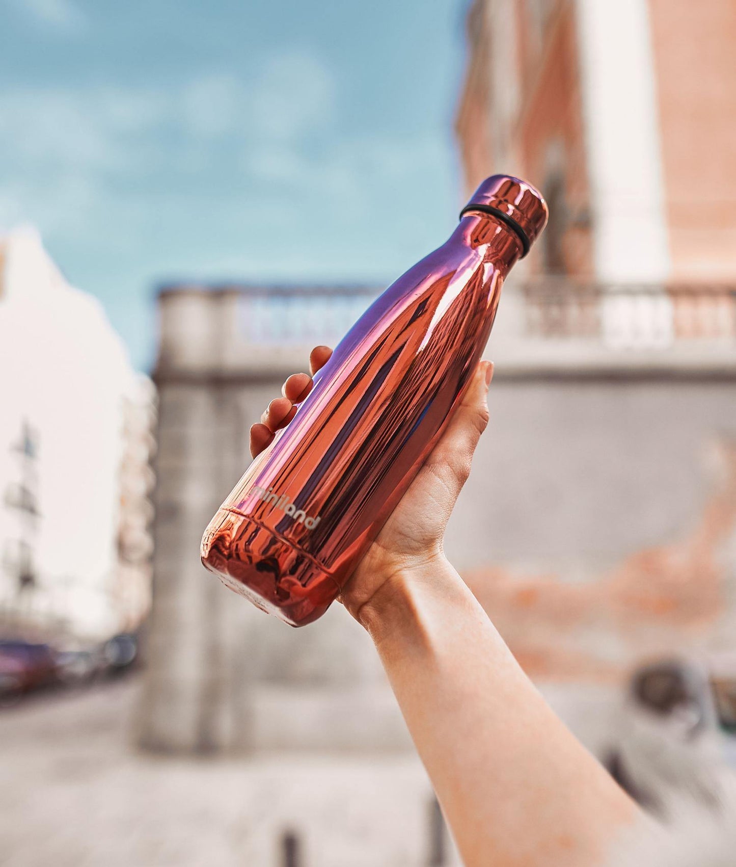 Garrafa Isotérmica Deluxe 500ml - Rosa - Loja Papás & Bebés