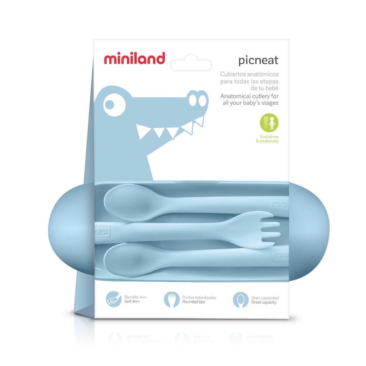 Conjunto de Talheres - Azul - Loja Papás & Bebés