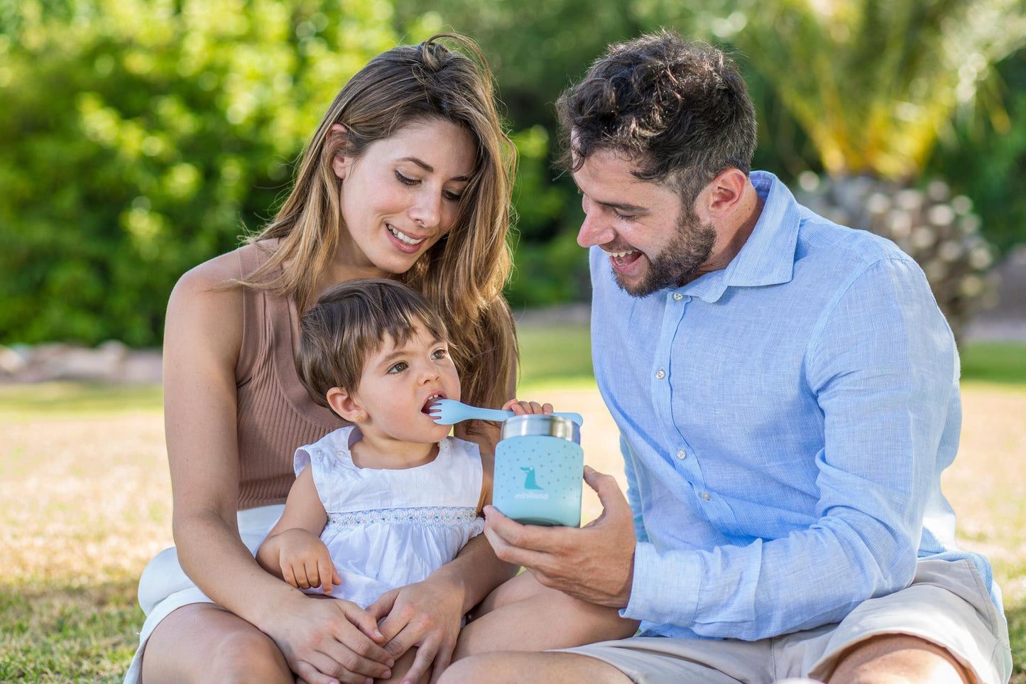 Conjunto de Talheres - Azul - Loja Papás & Bebés