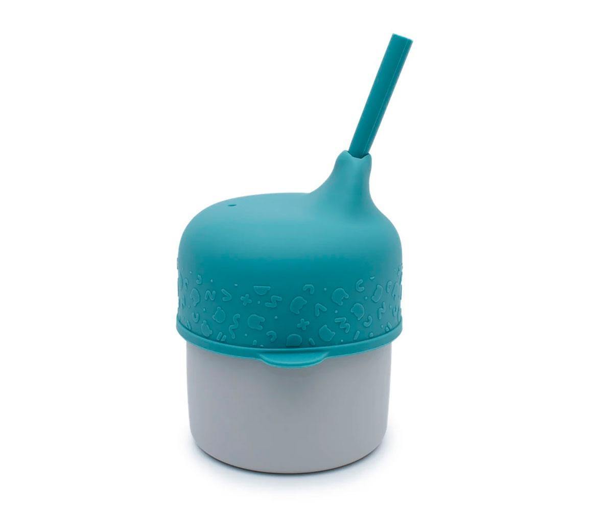 Tampa Sippie para Copo de Silicone - Azul Dusk - Loja Papás & Bebés