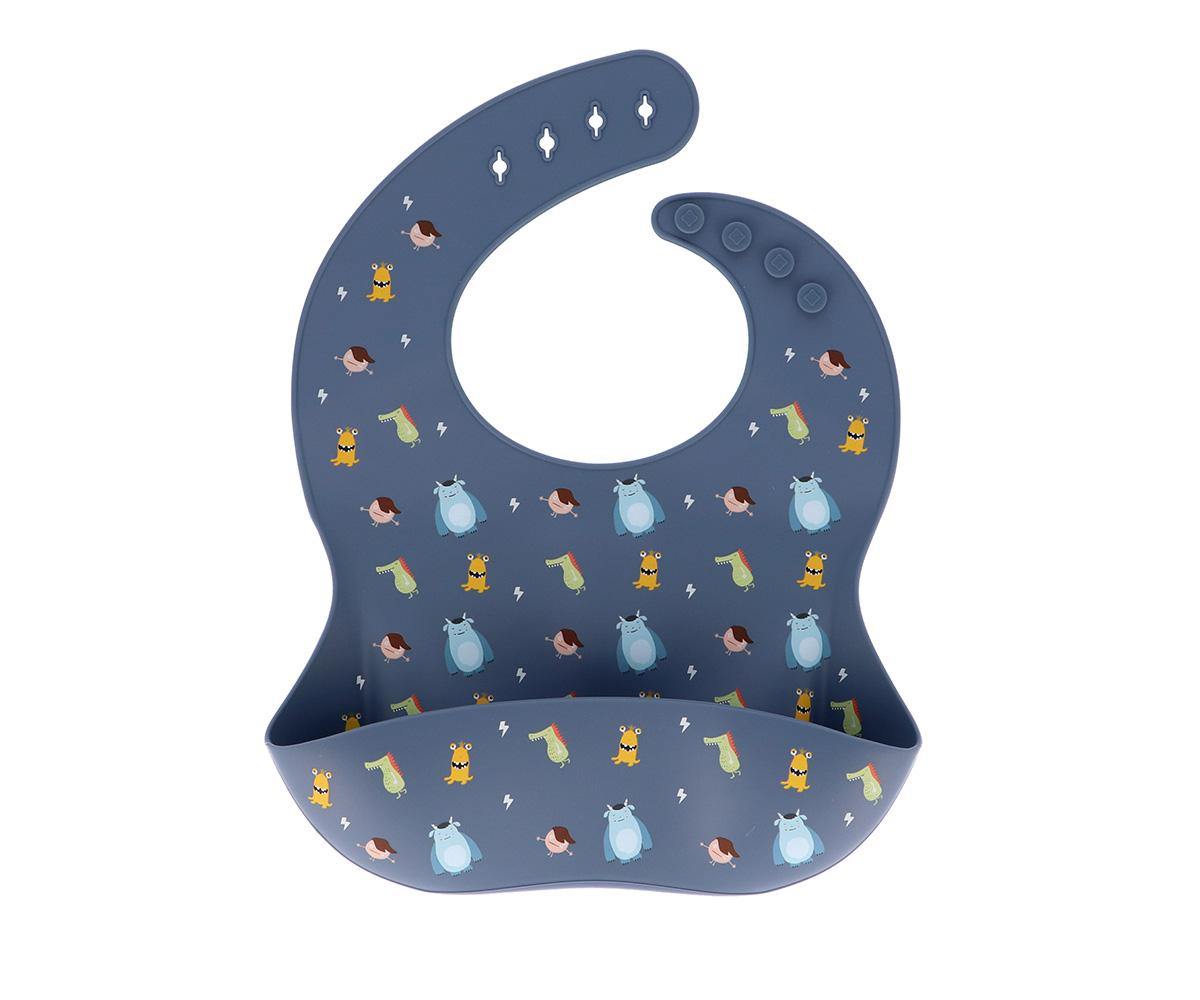 Babete de Silicone - Little Monsters - Loja Papás & Bebés