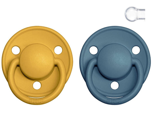 Bibs De Lux Silicone - Mustard/Petrol - Loja Papás & Bebés