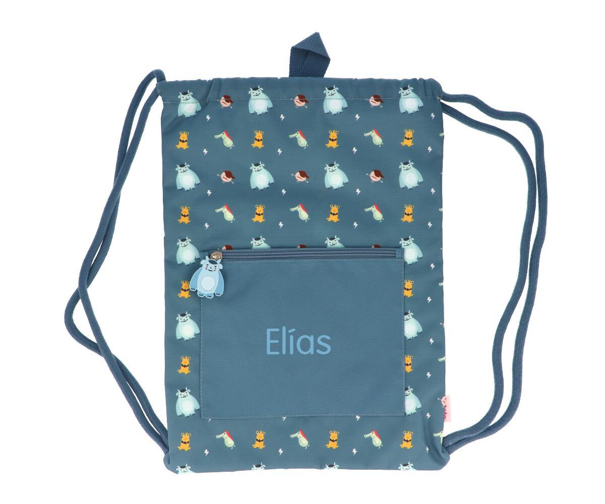 Mochila Saco Impermeável Personalizável - Little Monster - Loja Papás & Bebés