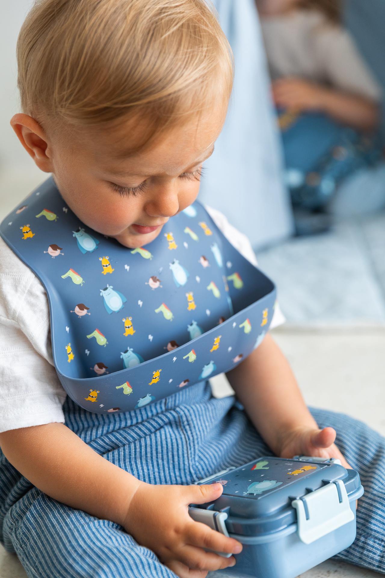 Babete de Silicone - Little Monsters - Loja Papás & Bebés