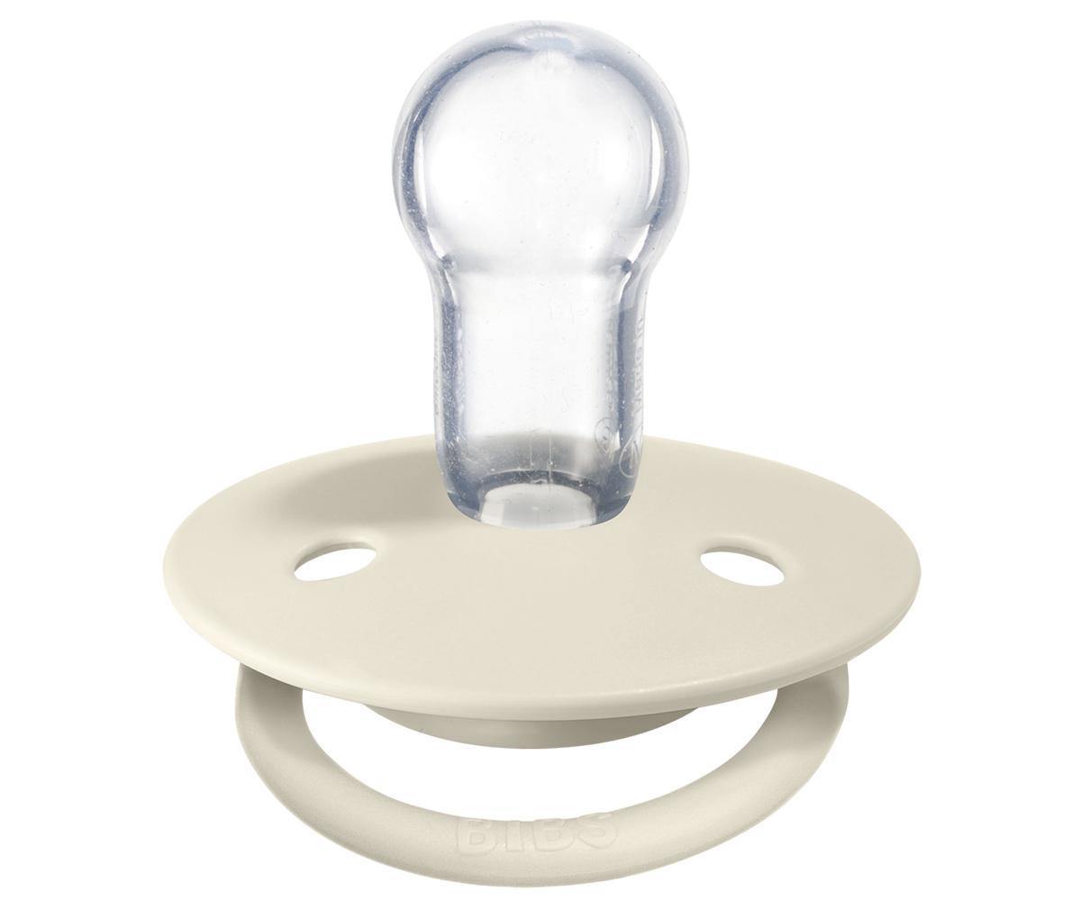 Bibs De Lux Silicone - Ivory/Baby Pink - Loja Papás & Bebés