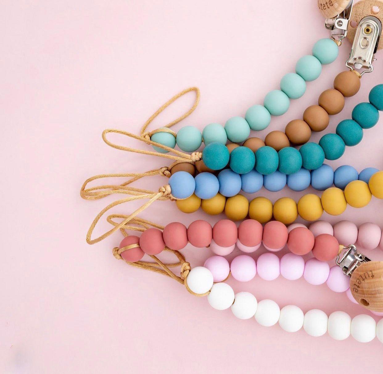 Prende Chupetas Silicone - Pure Cotton - Loja Papás & Bebés