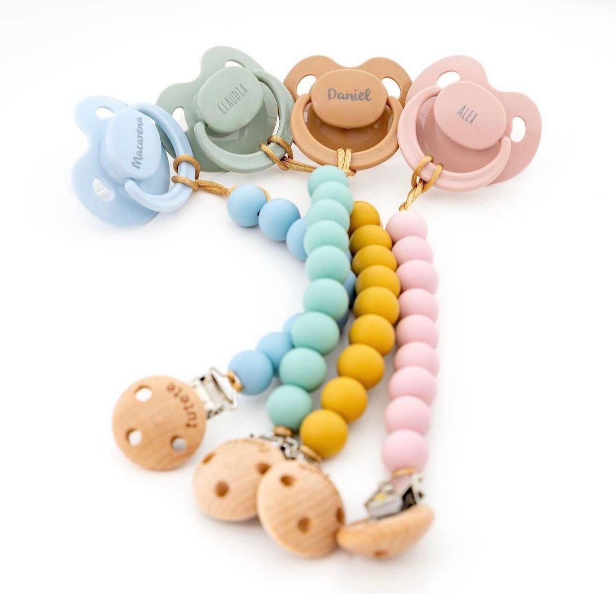 Prende Chupetas Silicone - Pure Cotton - Loja Papás & Bebés