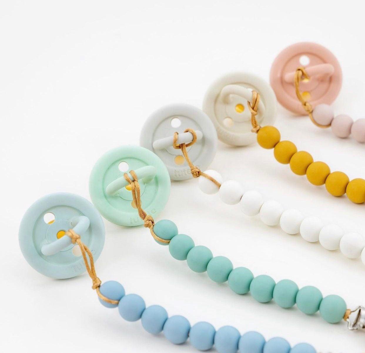 Prende Chupetas Silicone - Pure Cotton - Loja Papás & Bebés