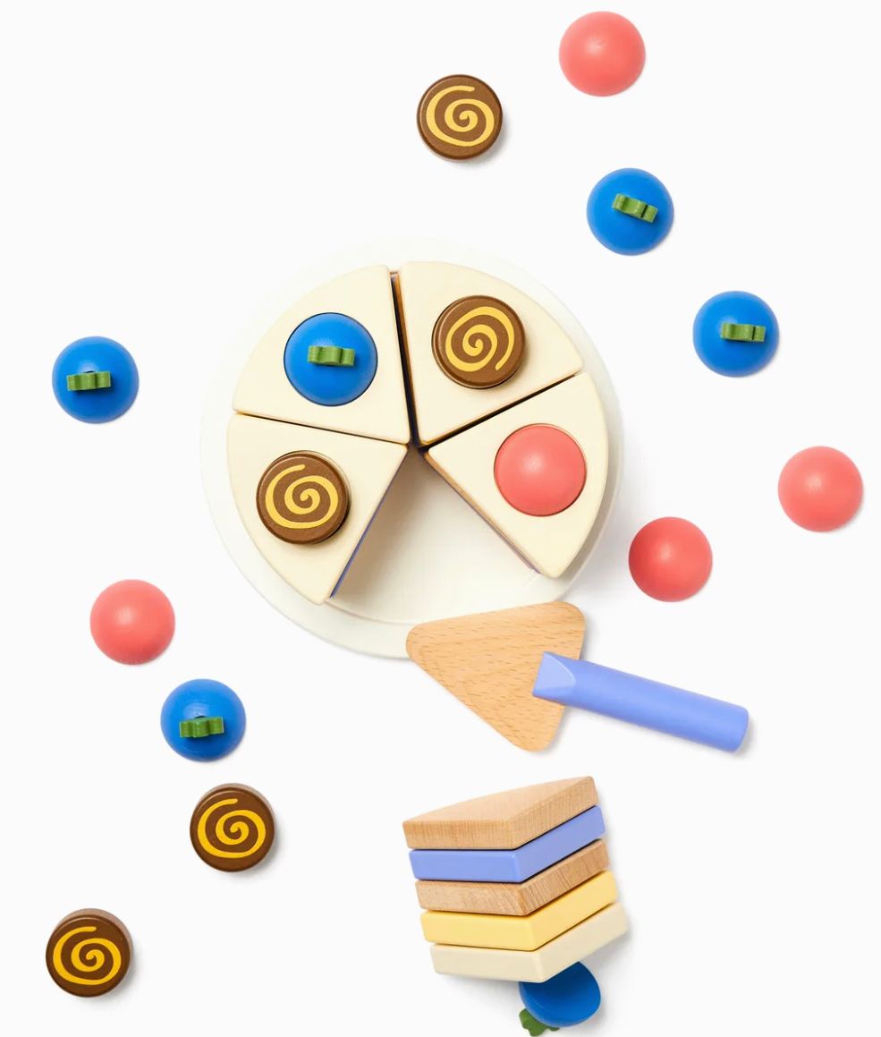 Bolo de Madeira em Camadas de Brincar