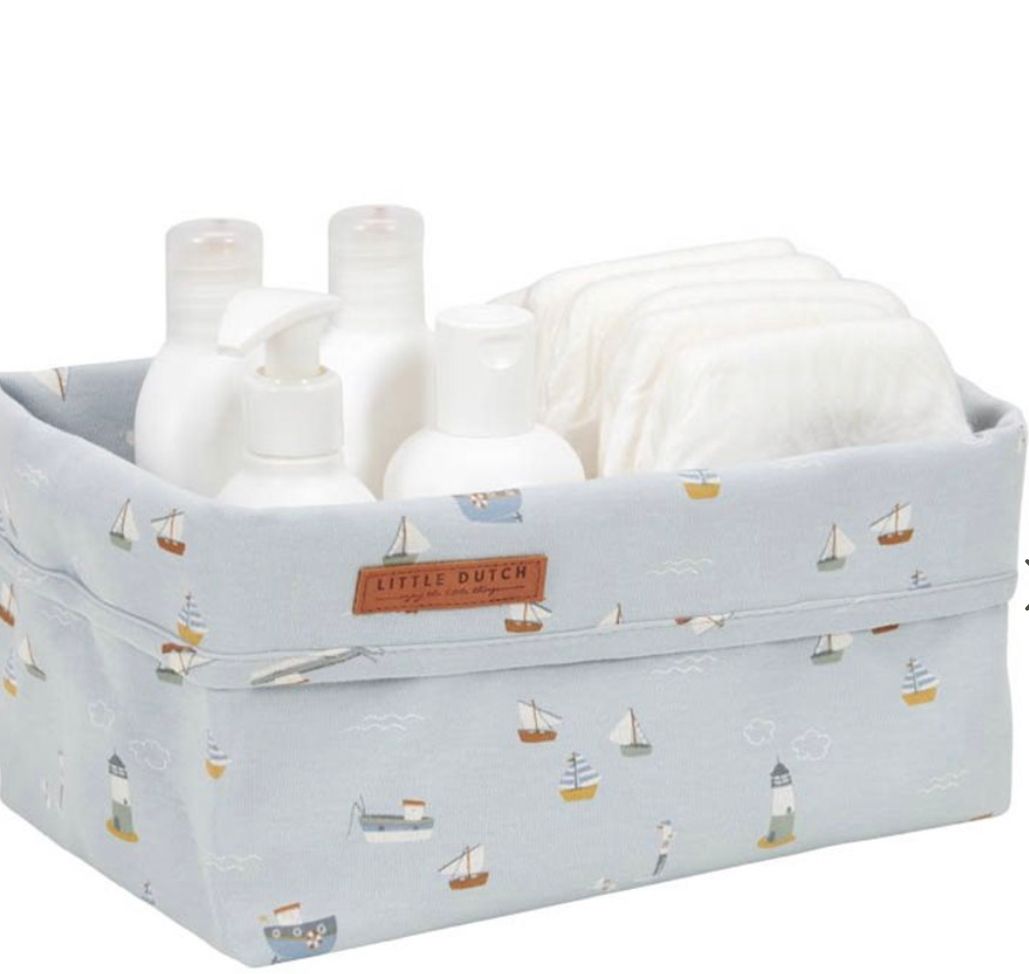 Cesto de arrumação grande Sailors Bay Blue