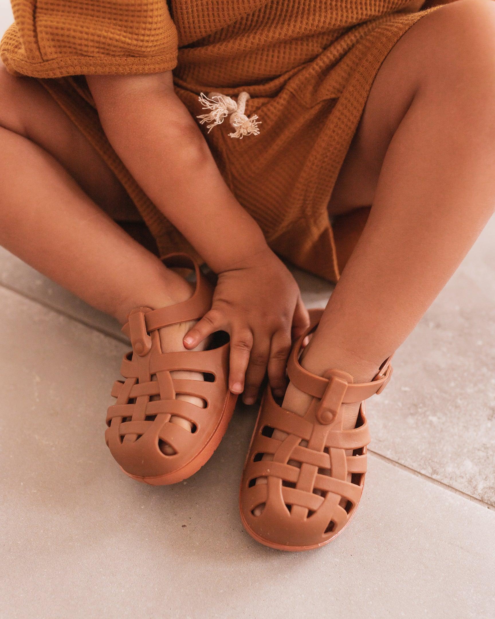 Flooper - Sandálias de Silicone - Rusted Orange - Loja Papás & Bebés