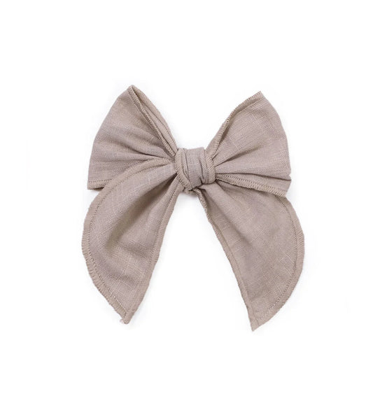 Fable Bow Clip - Laço Taupe