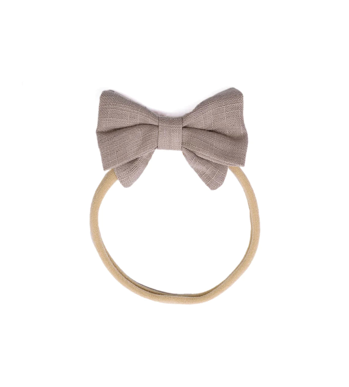 Fita elástica com laço - Little Bow Headband - Taupe