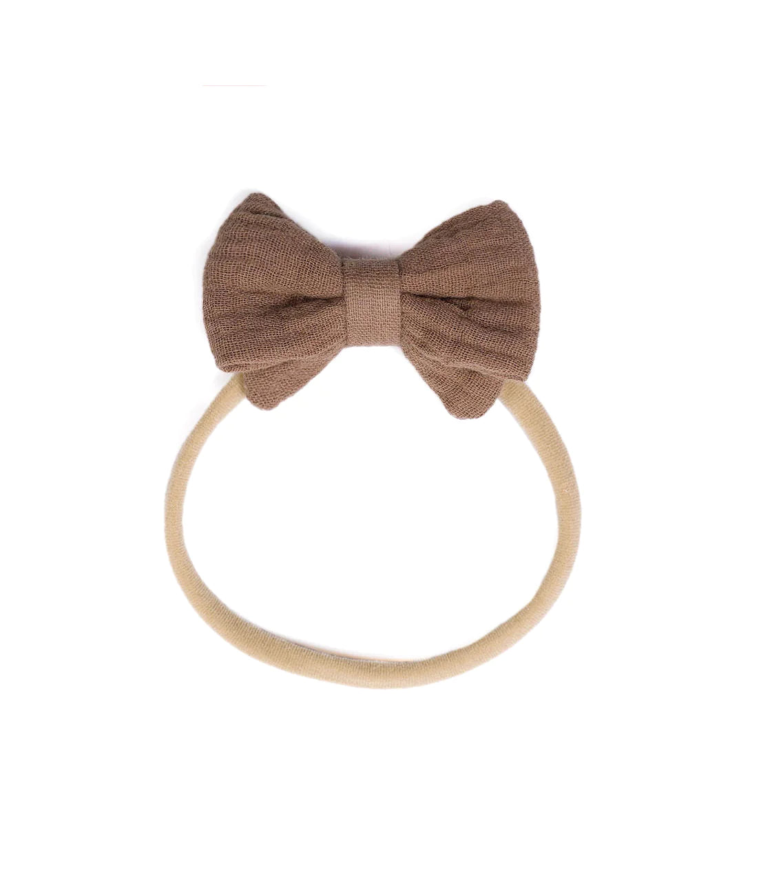 Fita elástica com laço - Little Bow Headband - Chocolate