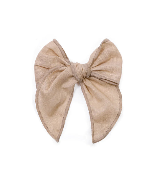 Fable Bow Clip - Laço Latte