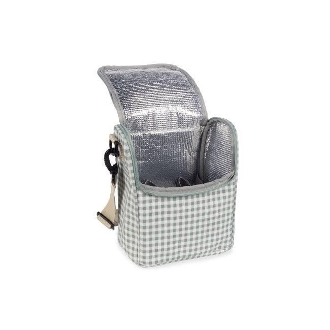 Lancheira Isotérmica I Love Vichy - Verde - Loja Papás & Bebés