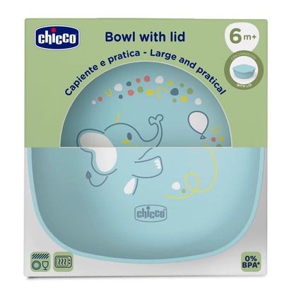Chicco - Tigela com Tampa Chicco 6M+ Azul