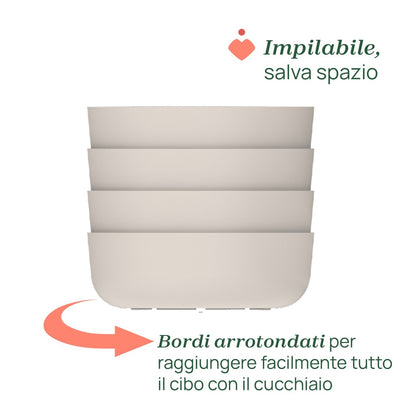 Chicco - Tigela com Tampa Chicco 6M+ Grigio