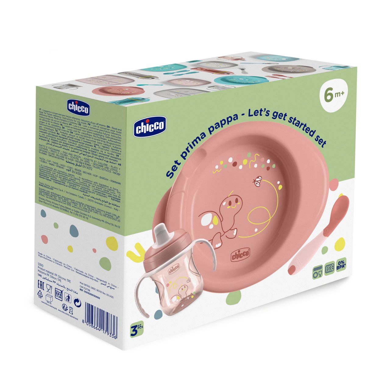Chicco - Conjunto de Papa 6m+ Rosa