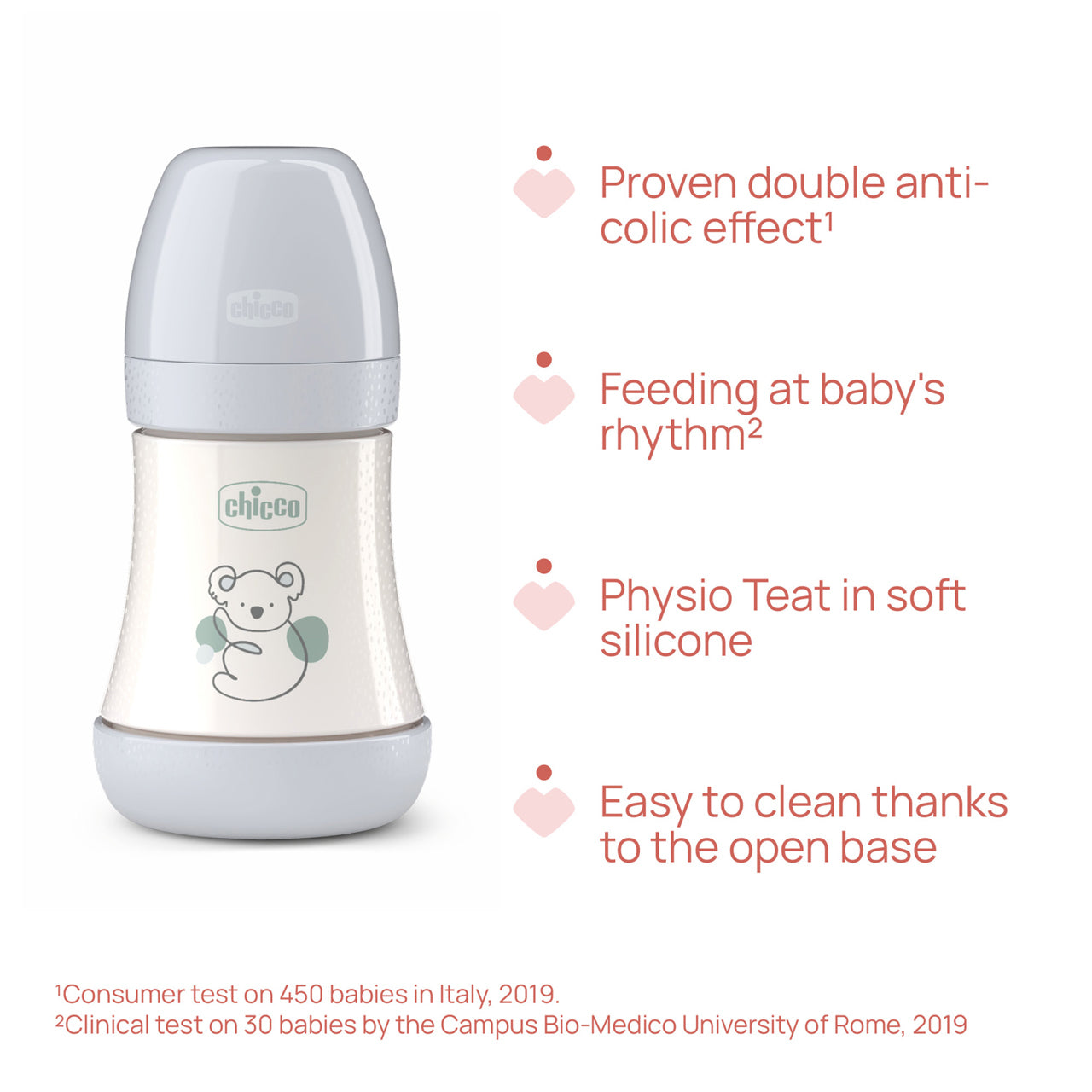 Chicco Biberão PERFECT5 - 150ml Cinza